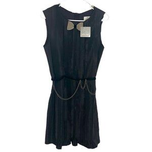 Julie Haus Gershwin Chain Bow Tie Fairy Goth Cocktail Dress NWT Size 8